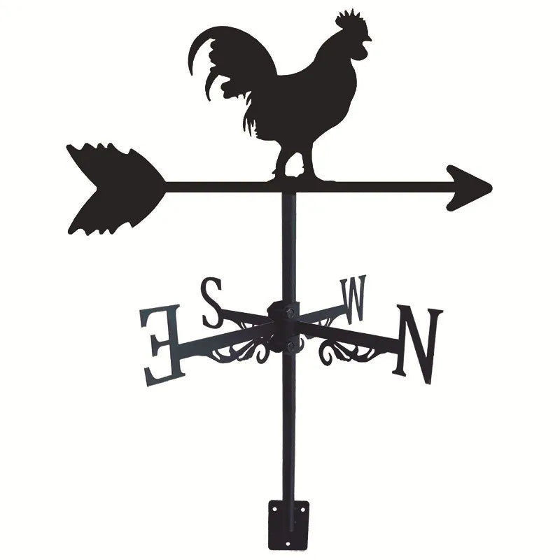 Metal Weathervane,Witch Iron Weather Vane,Sea Rover Wind Direction Indicator Garden Decoration Outdoor Roof Decoration Gardening