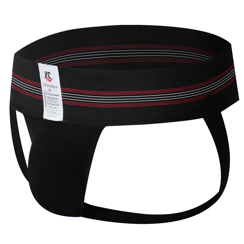 Sexy Men Underwear Jockstrap Homme Mens Jockstrap Breathable Backless Thongs