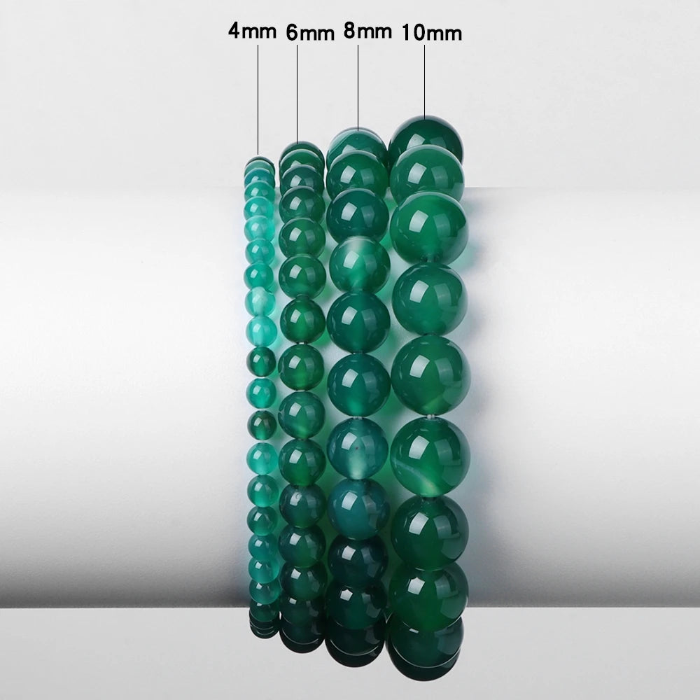 4 6 8 10 MM Beads Bracelet Natural Stone Stretch Bracelets