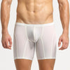 Men's Boxers Long Underwear Boxer Shorts Stretch Tight Sports Underwear Men Long Leg Boxershorts Ice Silk Sexy Underpants