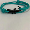 Mens Vintage Black Shark Bracelet Pure Hand Knitting Multicolor Rope Multilayer Bracelets For Women Men Cute Animal Jewelry Gift