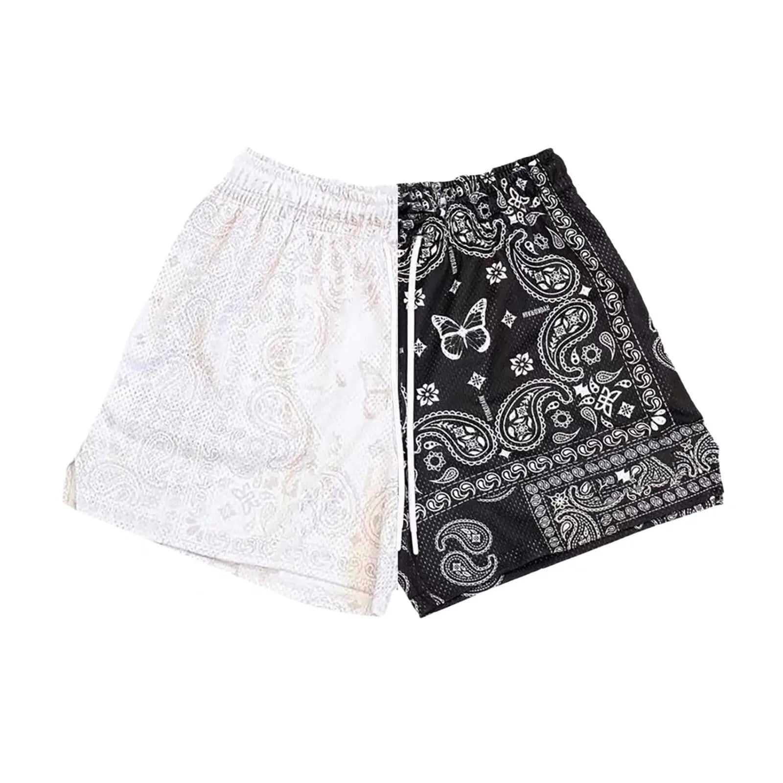 Men's Paisley Pattern Fashion Shorts Boys Summer Cool Hawaii 3D Printed Casual Swim Trunks Quick Dry Surfboard Shorts