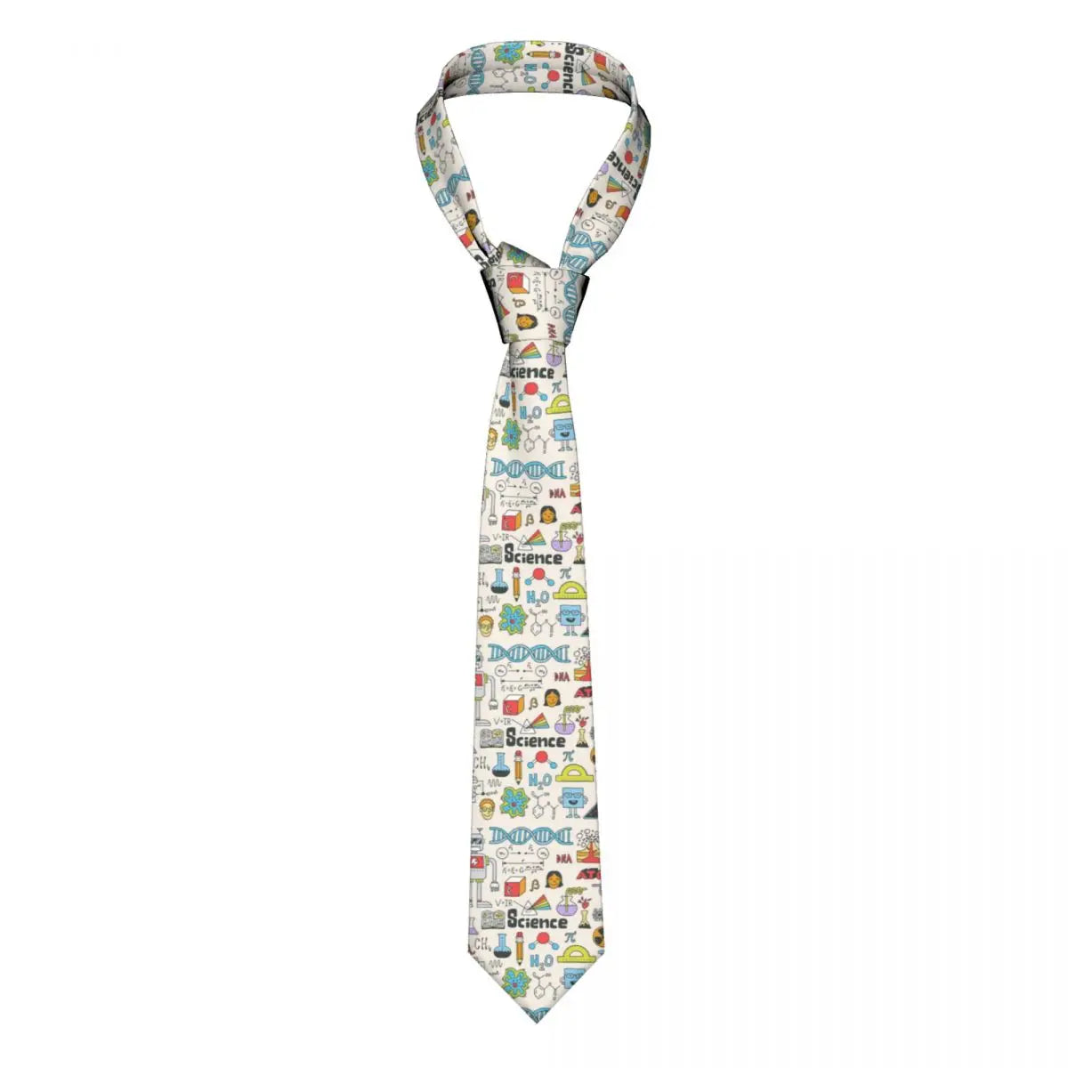 Custom Fashion Muppet Science Neckties for Men Silk Chemistry Elements Office Neck Ties