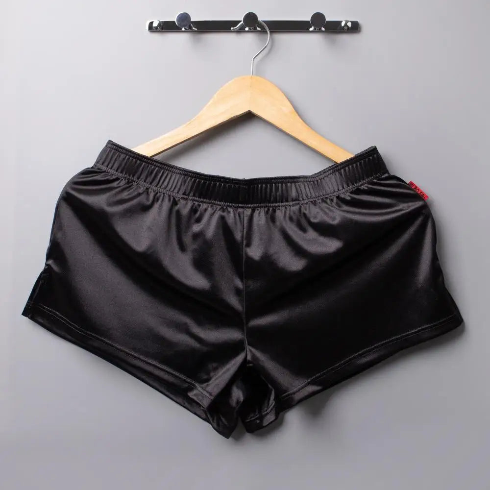 Mens Pajamas Shorts Homewear Smooth Silky Underwear Men Sleep Bottoms Loungewear Boxer Shorts Men Underpants Boxers