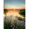 5D DIY Diamond Painting Landscape Coastal Sunset Rhinestone Picture Full Square/Round Diamond Embroidery Mosaic Decoration Gift