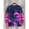 3D Printed Colorful Mushroom Hoodie For Men Women Mysterious Moth Graphic Sweatshirts Fashion Long Sleeves O-Neck Loose Hoodies