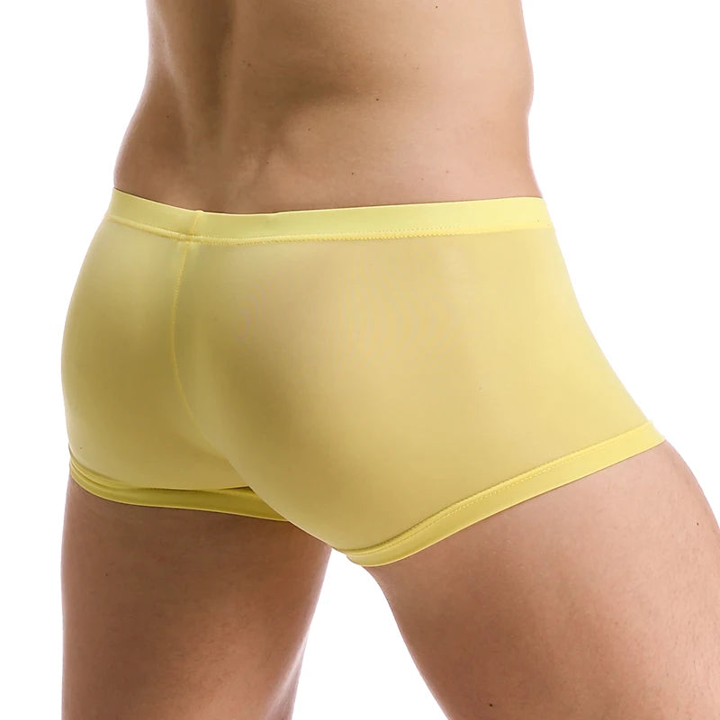 Men’s Ultra-Thin Ice Silk Boxer Shorts