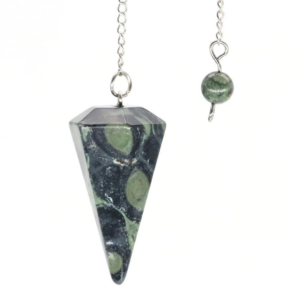 Natural Crystal Pendulums for Divination Dowsing Amethyst Pink Quartz Pendulum Reiki Healing Gem Stone Pendant Pendulos