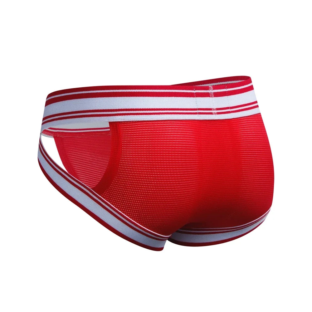 Jockmail Sexy Men Underpants Briefs  Breathable Innerwear Man Underwear Bikini Brief Cuecas Slips Men's Jockstrap Gay Panties