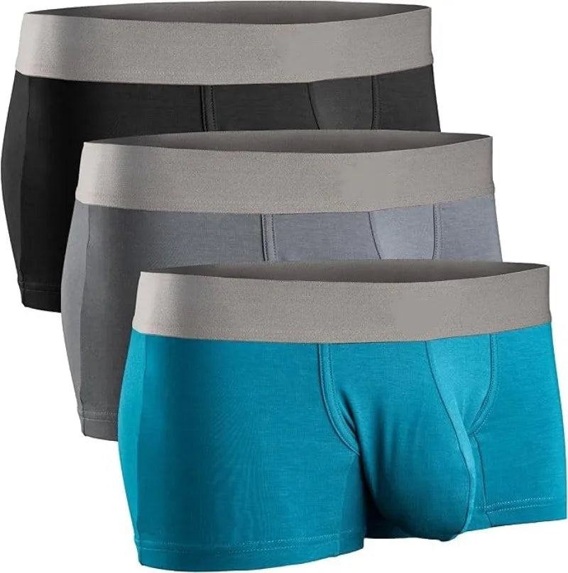 Ultra Men Modal Ice Silk Boxer Briefs Big Pouch
