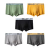 1/3Pc Men Panties Breathable Antibacterial Boxer Shorts Four-corner Shorts Teenagers Knitted Pure Color  U Convex Male Underpant