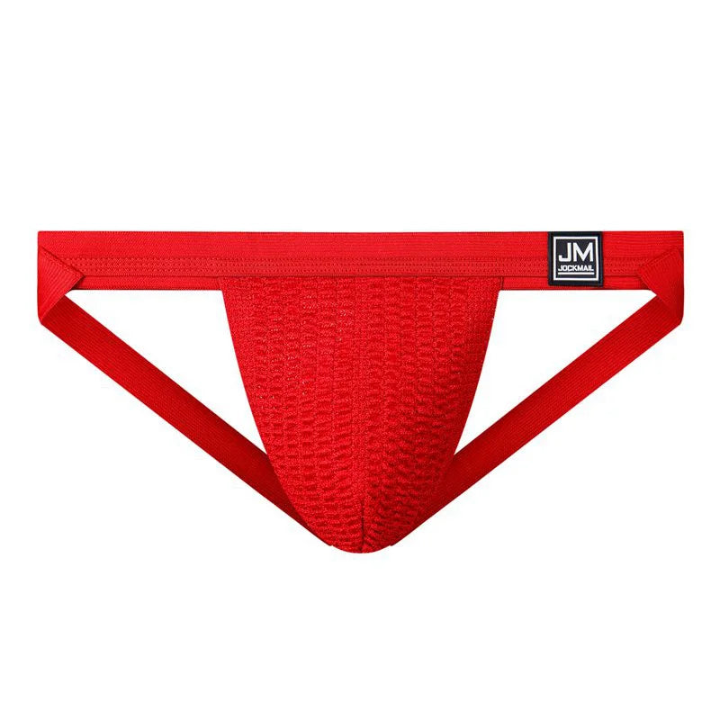 JOCKMAIL Jockstrap Sexy Men Underwear Red