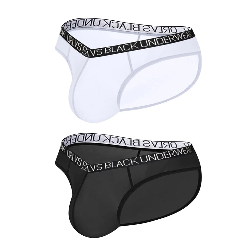 Transparent Men's Underwear Briefs Comfortable Low Wasit Ice Silk Sexy Men Panties Quick Dry Breathable antibacterial Underpants
