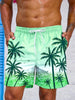 Vintage Plant 3D Printed Board Shorts Mens Palm Graphic Short Pants Summer Hawaiian Breathable Swim Trunks Kids Loose Ice Shorts