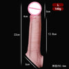 Soft Silicone Condom Enlargement Penis Sleeve Realistic Penis Extender Sex Toys for Men Sexual Tools Reusable Condom Cock Sleeve