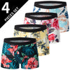 4-piece MEN'S Fashionable and Charming Flower Underwear