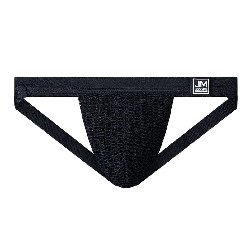 JOCKMAIL Jockstrap Sexy Men Underwear Black