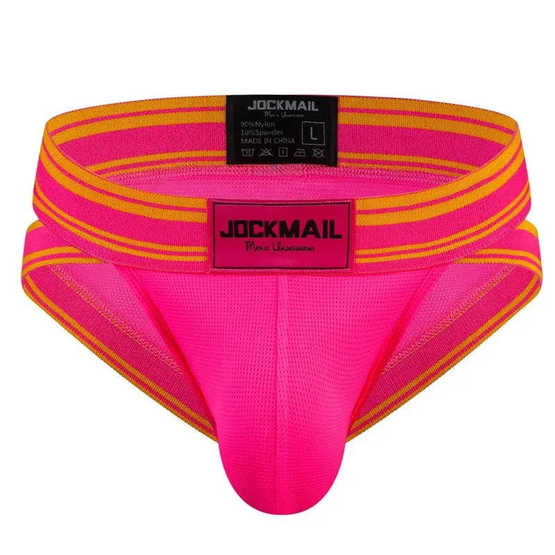 Jockmail Sexy Men Underpants Briefs  Breathable Innerwear Man Underwear Bikini Brief Cuecas Slips Men's Jockstrap Gay Panties