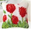 Flower Latch Hook Kit Cute Knooppakket Kussen Knopen Pillow Button Smyrna Knooppakket Needlework Button Packagek Linkhaak Kussen