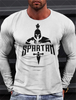 Sparta Vintage Graphic Men's Long Sleeve T-shirt for Men Clothing Casual Tops Tee Fashion 3D Full Printing Tshirt Streetwear