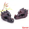 Dragon Head Statue Natural Gemstone