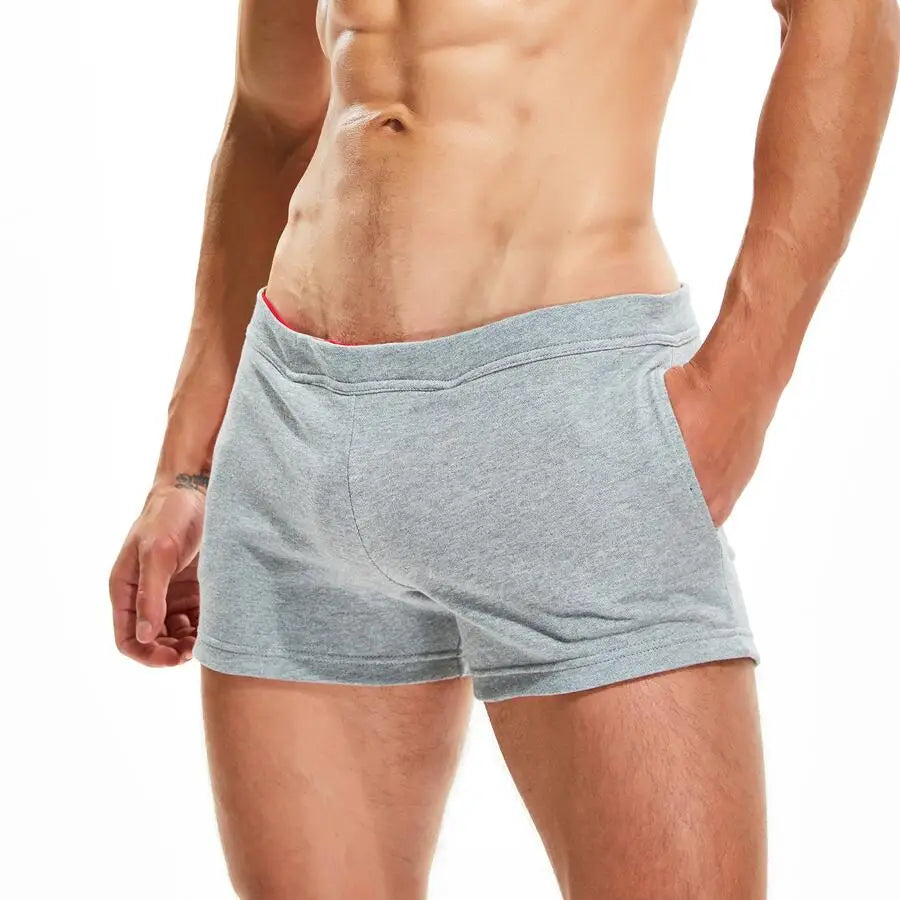 SEOBEAN Men Casual Shorts 100% Cotton Breathable Fitness Sport Shorts Summer Jogger Shorts Men's Clothing Home Lounge Gym Shorts