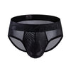 Breathable Mens Slip Bikini Jockstrap Briefs  Mens Panties Sexy Transparent Mesh Ice Silk Men Underwear Sissy Men Underpants