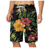 Men's Leaf Printed Sports Shorts Boys Summer Cool Hawaiian 3D Printed Casual Swim Trunks Drawstring Surfboard Shorts