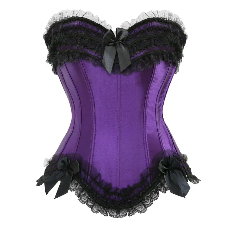Lace Overbust Corset Top Women