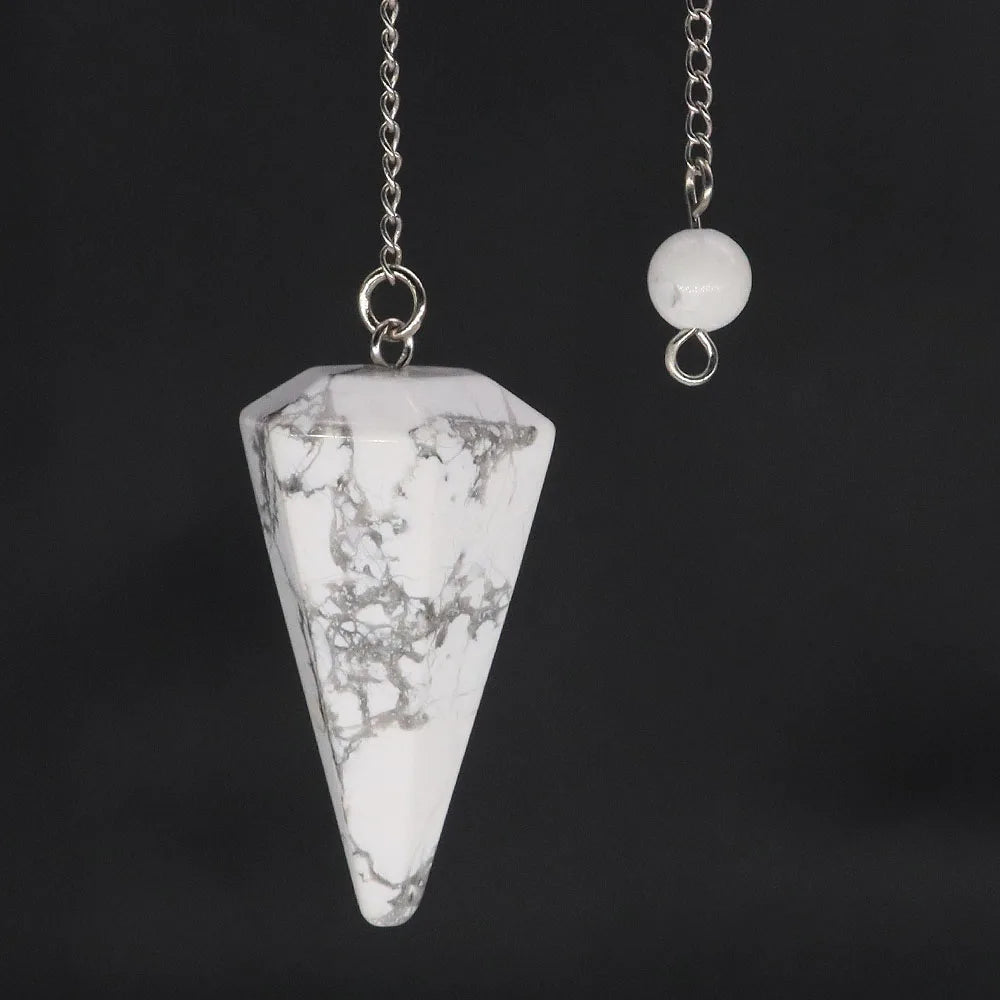 Natural Crystal Pendulums for Divination Dowsing Amethyst Pink Quartz Pendulum Reiki Healing Gem Stone Pendant Pendulos