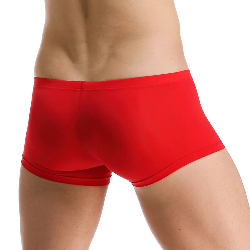 Men’s Ultra-Thin Ice Silk Boxer Shorts