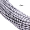5m 3/4/6mm Braided Leather Cord Rope Strip Thread for DIY Pendant Neck Weaving Bracelet Jewelry Making Supplies Crafts Accessory