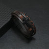 Men's Musical Symbol Leather Bracelet Vintage Creative Men's Bracelet Music Symbol Simple Leather Multi-Layer Bracelet