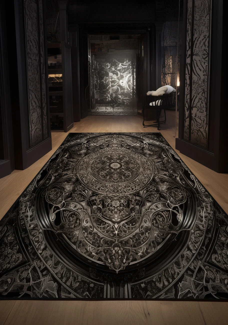 Persian Retro Living Room Decoration Carpet Luxury BOHO Home Decor Bedroom Rug Comfortable Fluffy Washable Floor Mat Non-slip