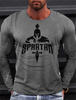 Sparta Vintage Graphic Men's Long Sleeve T-shirt for Men Clothing Casual Tops Tee Fashion 3D Full Printing Tshirt Streetwear