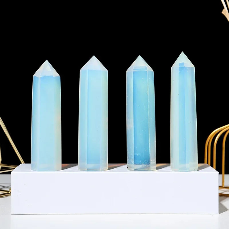 Natural Stone and Crystals Point Wand Witchcraft Rose Quartz Amethyst Home Decor Mineral Reiki Healing Stones Crafts Room Decor