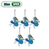 5PCS Solar-Powered Hanging Metal Ladybug Light  Garden Decor  Lady Sculpture with Bouncy Springs Summer Outdoor Art Decorations