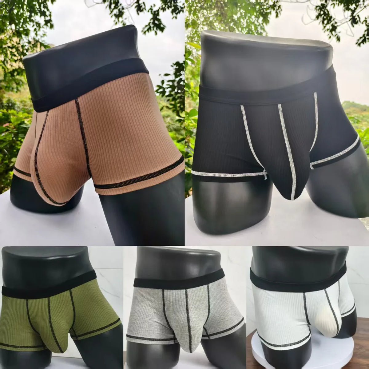 Fashionable Mens Boxer Shorts High Elasticity with Large Pockets Summer Casual Loose Fit Quick Dry Ultra Thin Soft Breathable