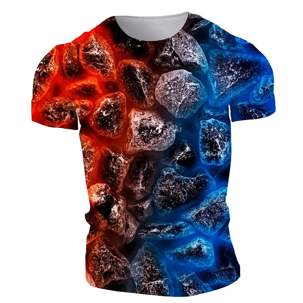 Fashion Art Creation Hipster 3D Printed T-shirt Vertigo Hypnosis Personality Fun Fashion Short Sleeve