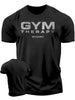 Men's Short Sleeved T-shirt Let Me Lift Weights In Peace Gym Therapy