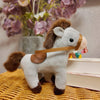 Cute Horse Mini Pendant Keychian Plush Toy Kawaii Lifelike Animal Simulation Stuffed Doll Bag Decor Friend Kid Birthday Gift