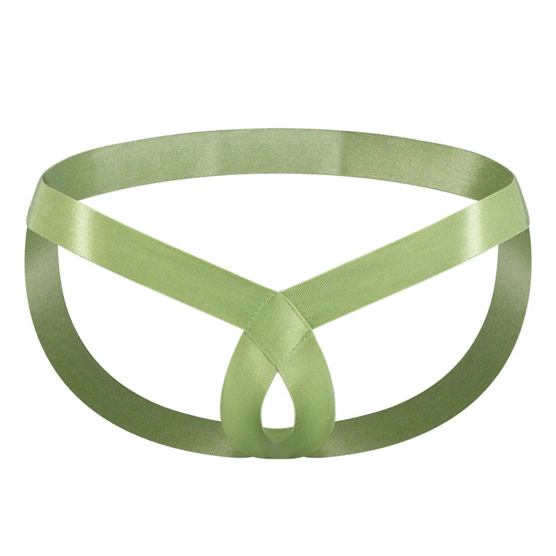 Mens Panties Fetish Cutout Bondage Underwear Sexy Jockstrap Thong G String Penis Pouch T-back Harness Underpants