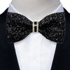 Sparkle Rhinestone Bow Ties for Men Pre-Tied Diamond Sequin Bowtie with Adjustable Length Wedding Party