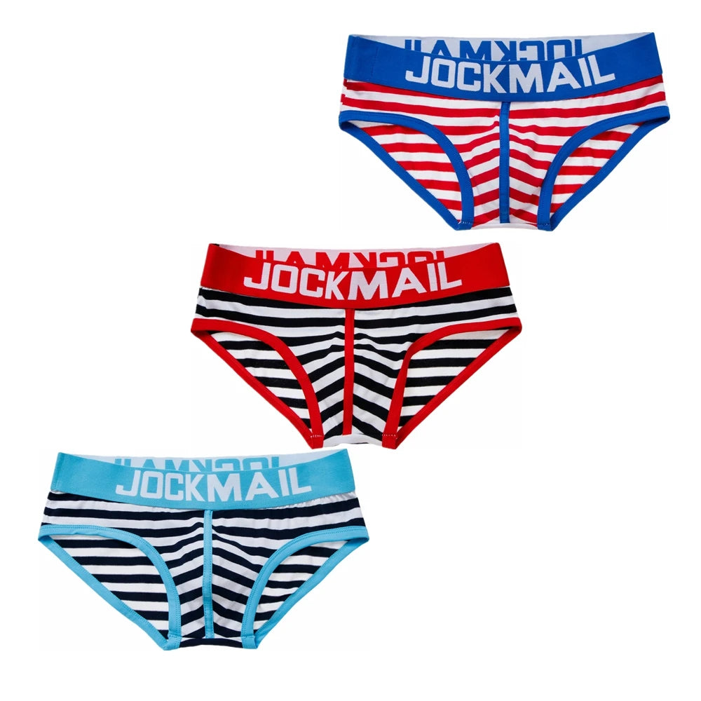 3PCS/Lot Cotton Sexy Man's Underwear Briefs Underpants Breathable Ropa Interior Hombre Gay Underwear Calzoncillos Hombres Slip