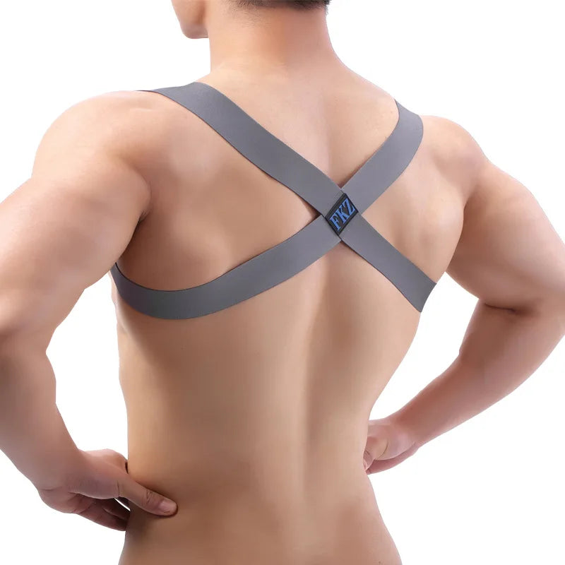 Men's Halter Backless Elastic Body Chest Harness