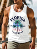 Summer Daily Men's Casualtank Top Outdoor Beach Men's Fashion Tank Top Hawaiian Men's Fashion 3D Coconut Print Sleeveless Top