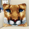 Cow Horse Elephant Animal Carpet Embroidery Set Cartoon Cat Smyrna Latch Hook Kit DIY Knot Pillow Package Pillow Buttons Package