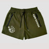 Men's Quick Dry Side Printed Shorts Double Zipper Pocket Side Design Running Basketball Training Fitness Shorts Summer