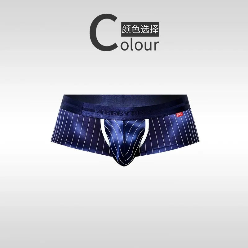 Men's Underwear Home Stripes Boxer Quick Dry Breathable Shorts Running Hiking Gym Yoga Sport Pants