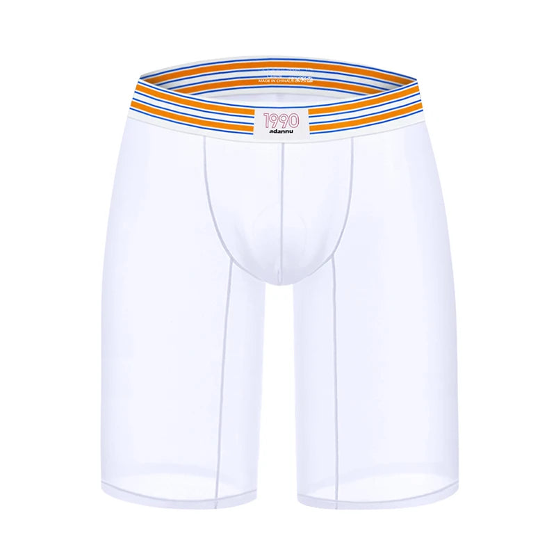 1/2/3PCS Men's Ice Silk Boxers Transparent Boxers 0.01 Ultra-thin Fabric See Through Underpants Seamless Underwear Boxer Shorts